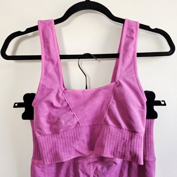 New FP Movement Good Karma Confetti Pink Top/Leggings Set XS/S Top + M/L Bottom - Picture 12 of 14